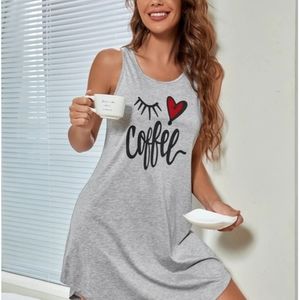 EYE(I) HEART COFFEE NIGHTDRESS M